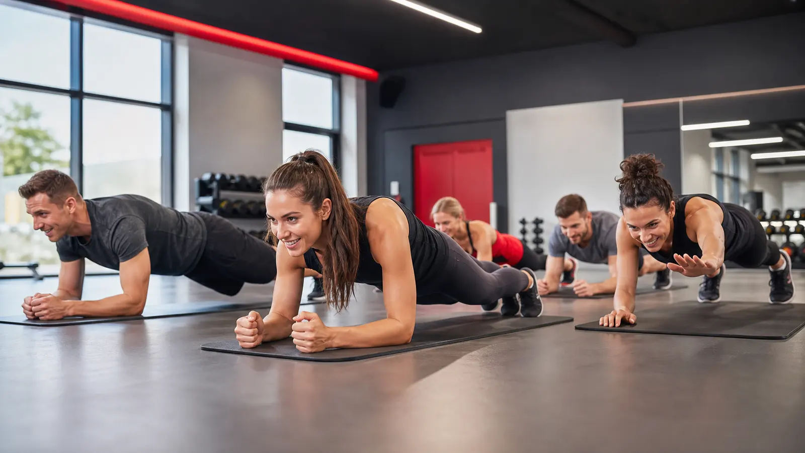 Kurze Rumpf- und Bauchtrainingseinheit bei PROTRAIN.